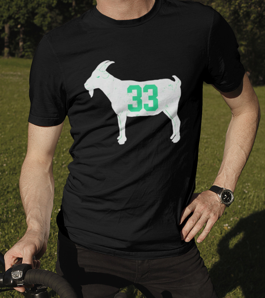 Larry Bird Goat 33 Boston Celtics St Patrick's Day Basketball T-Shirt