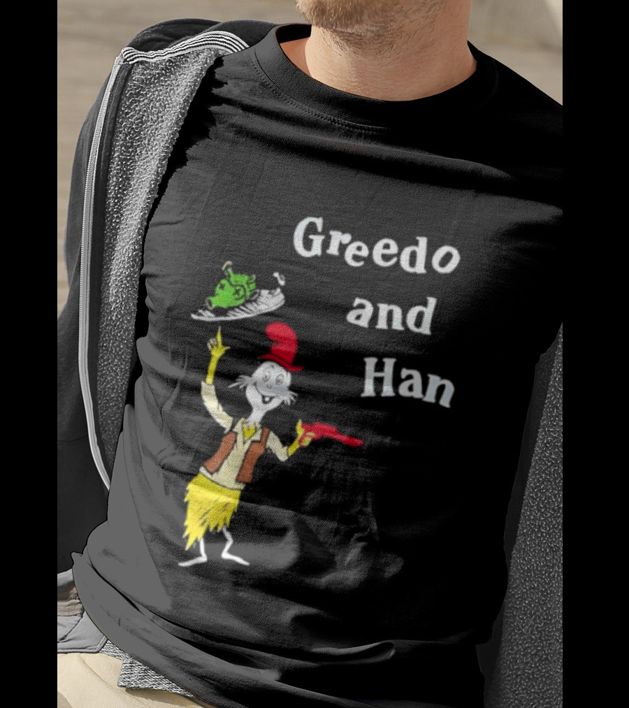 Greedo And Han Dr Seuss Blaster T-Shirt