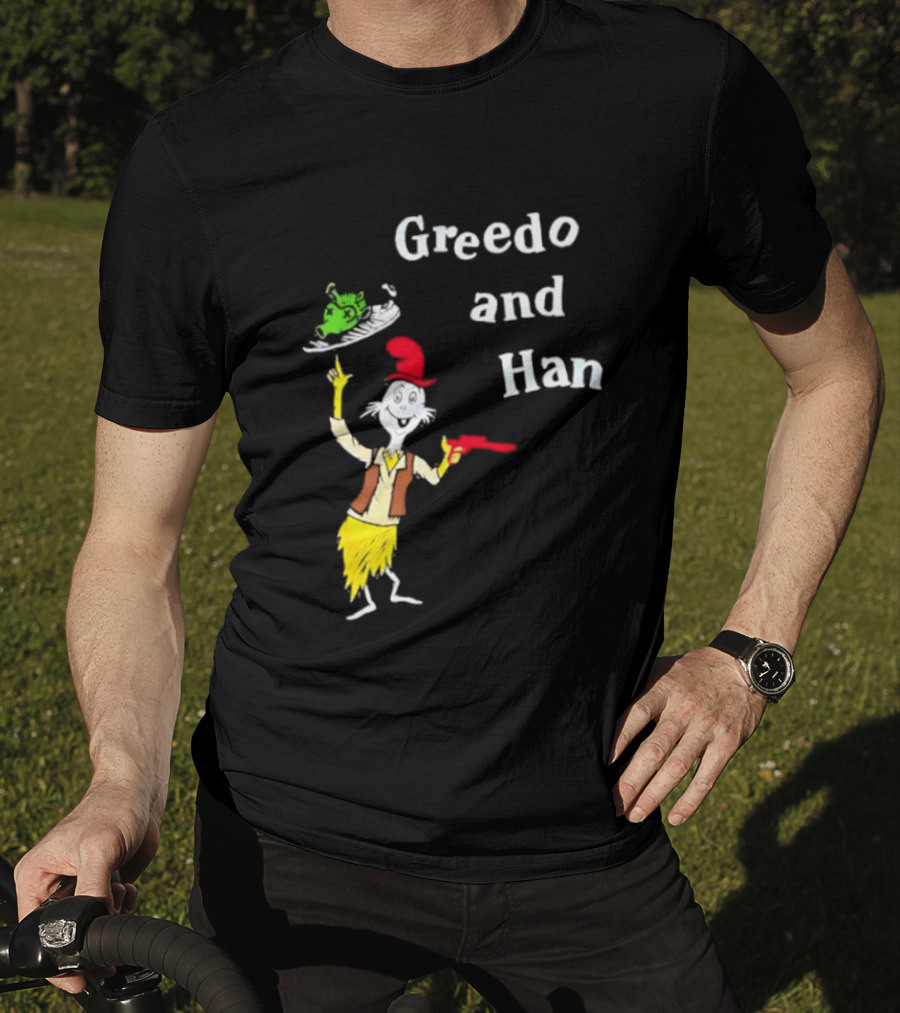 Greedo And Han Dr Seuss Blaster T-Shirt