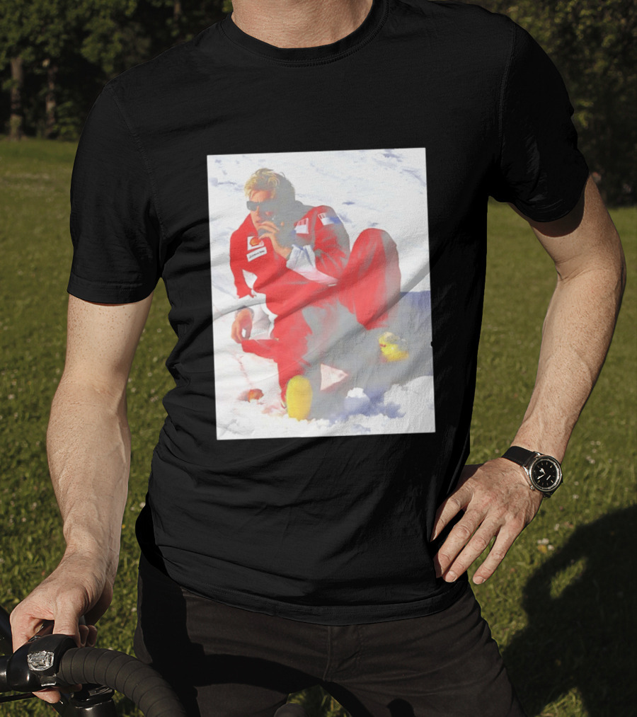 Ice Man Kimi Raikkonen F1 Ferrari Team Racing Legend T-Shirt