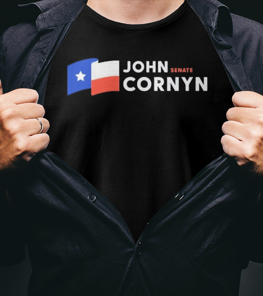 Texas Flag John Cornyn Senate 2026 Campaign T-Shirt