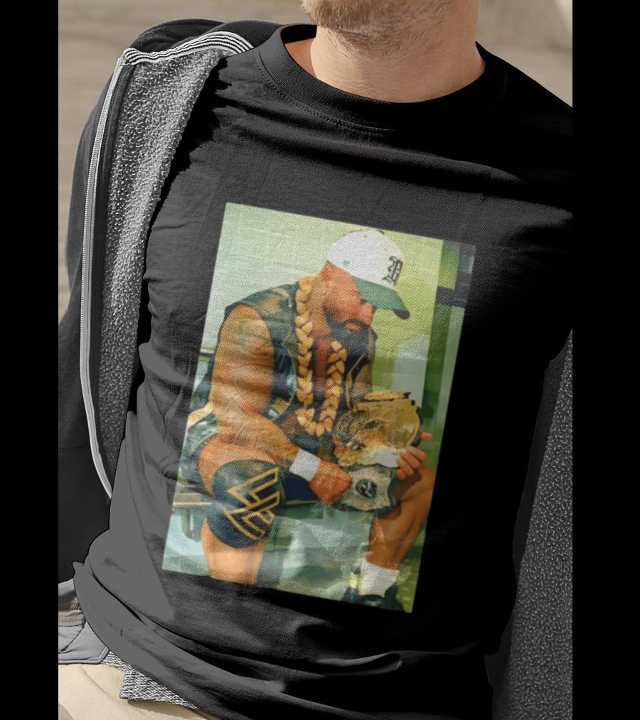 Kobe Carter Colby Carter Pro Wrestling Championship Belt And Beaded Necklace T-Shirt