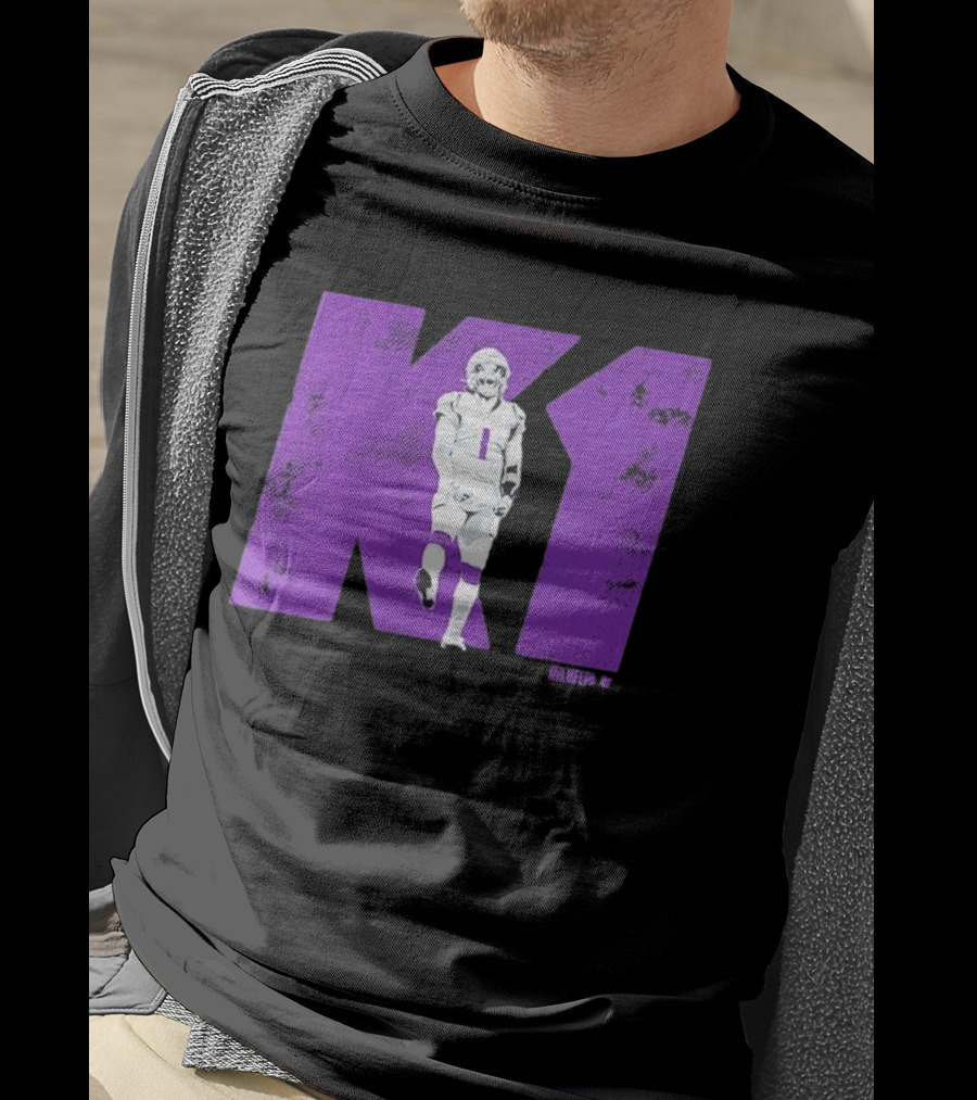Kyler Murray K1 Purple Football Minnesota Player T-Shirt