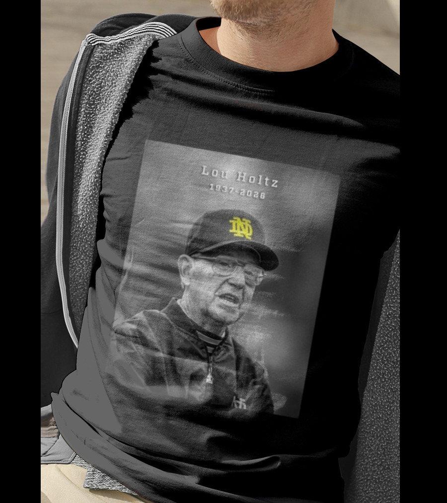 Lou Holtz Notre Dame Coach 1937 2026 Iconic Legacy T-Shirt
