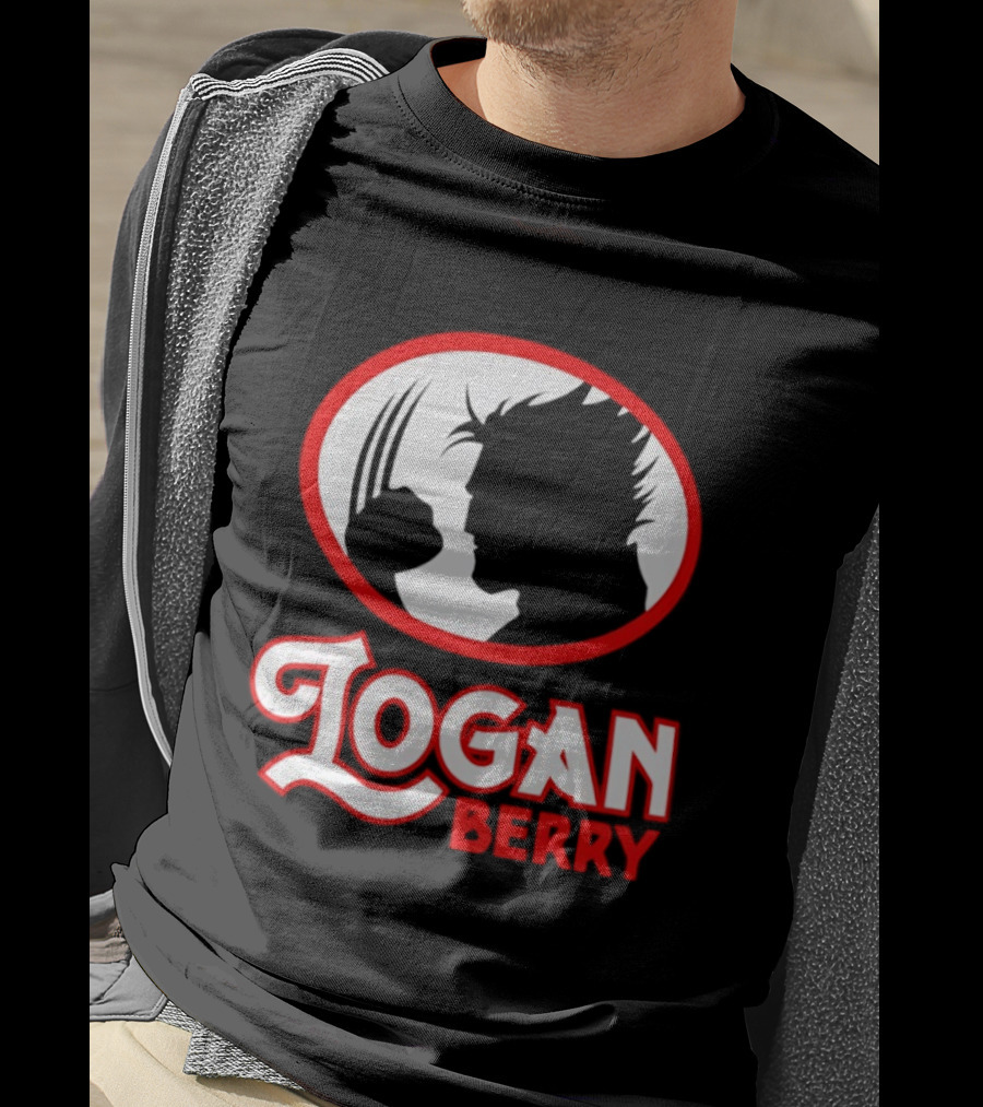 Logan Berry Marvel Wolverine Silhouette Claw T-Shirt