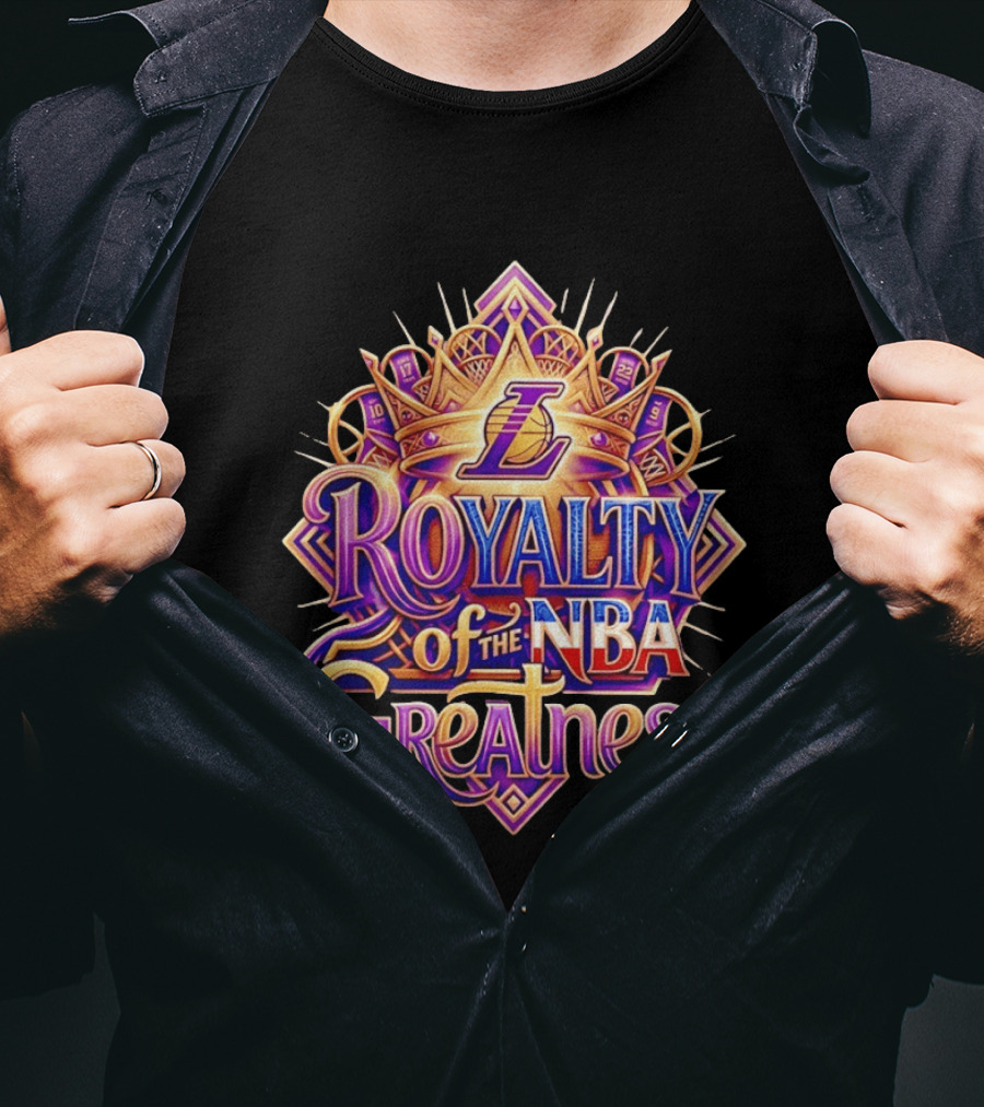 Los Angeles Lakers L Royalty Of The NBA Greatness T-Shirt