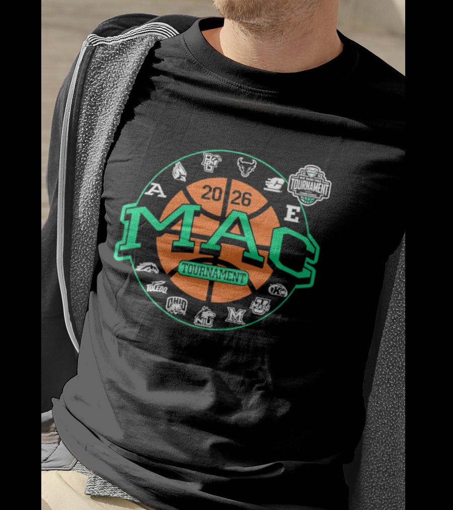 MAC Basketball Tournament Team Emblems And Logos T-Shirt