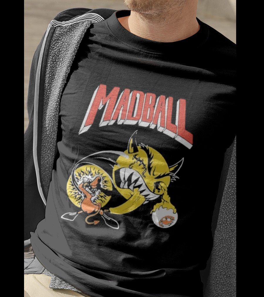 Madball South America Tour March 2026 Yellow Angry Character With Baseball Bat T-Shirt