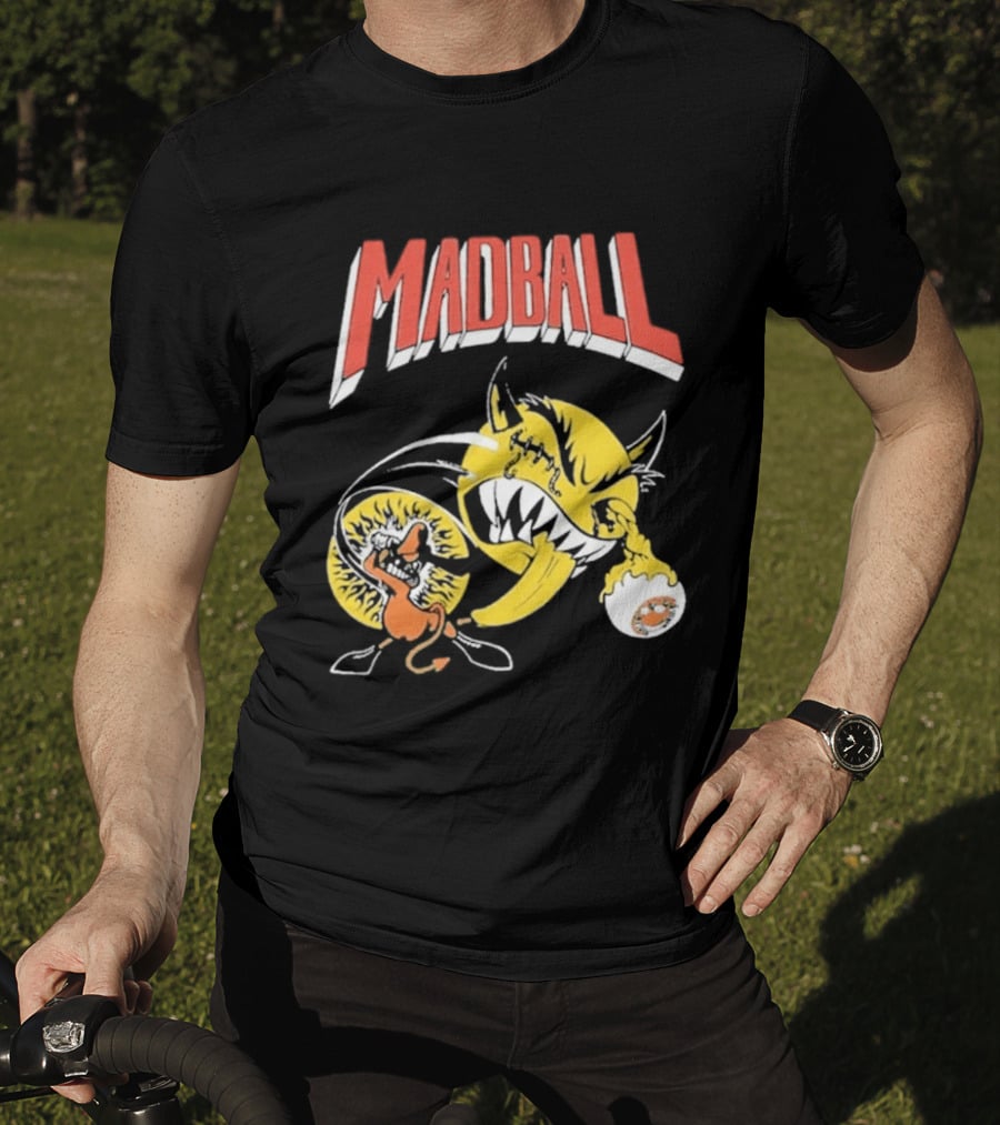 Madball South America Tour March 2026 Yellow Angry Character With Baseball Bat T-Shirt