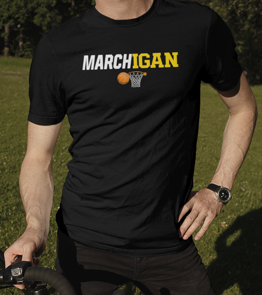 Marchigan Basketball Michigan Wolverines March Madness T-Shirt