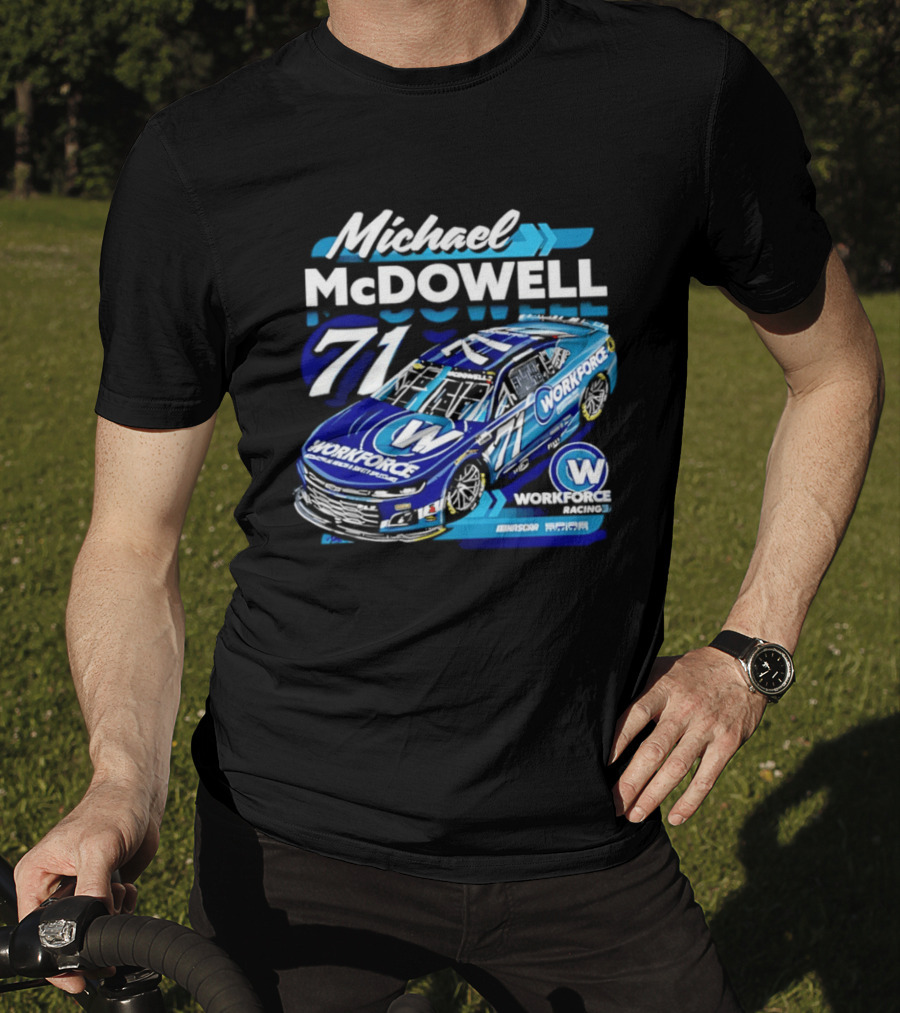 Michael McDowell 71 Workforce Racing Car NASCAR Team Racing T-Shirt