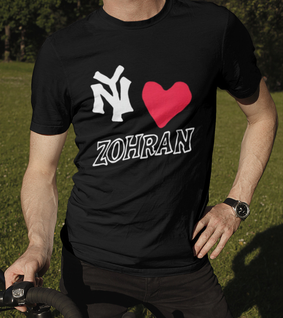 NY Yankees Heart Zohran T-Shirt