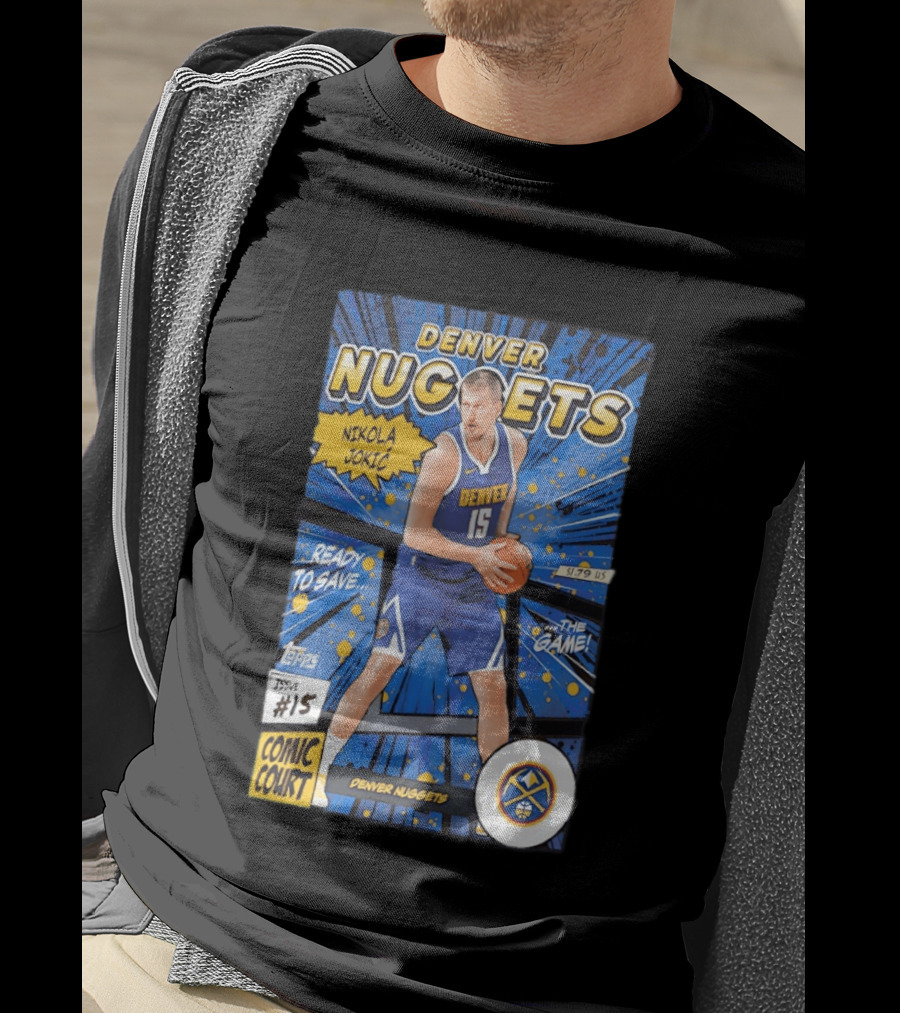 Denver Nuggets Nikola Jokic Comic Court Issue 15 T-Shirt