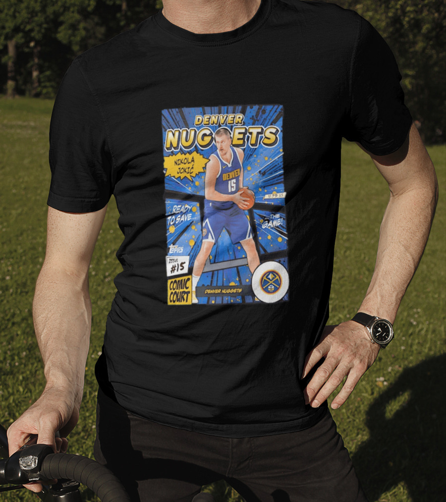 Denver Nuggets Nikola Jokic Comic Court Issue 15 T-Shirt
