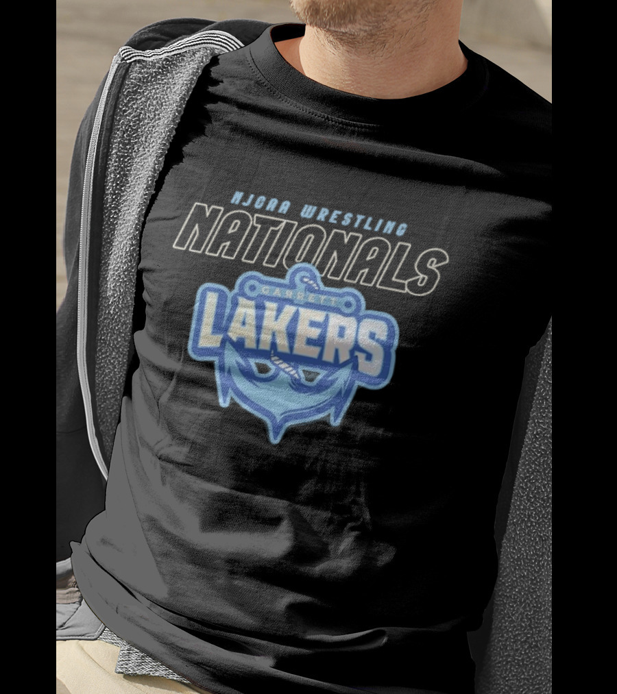 NJCAA Wrestling Nationals Garrett Lakers Anchor T-Shirt