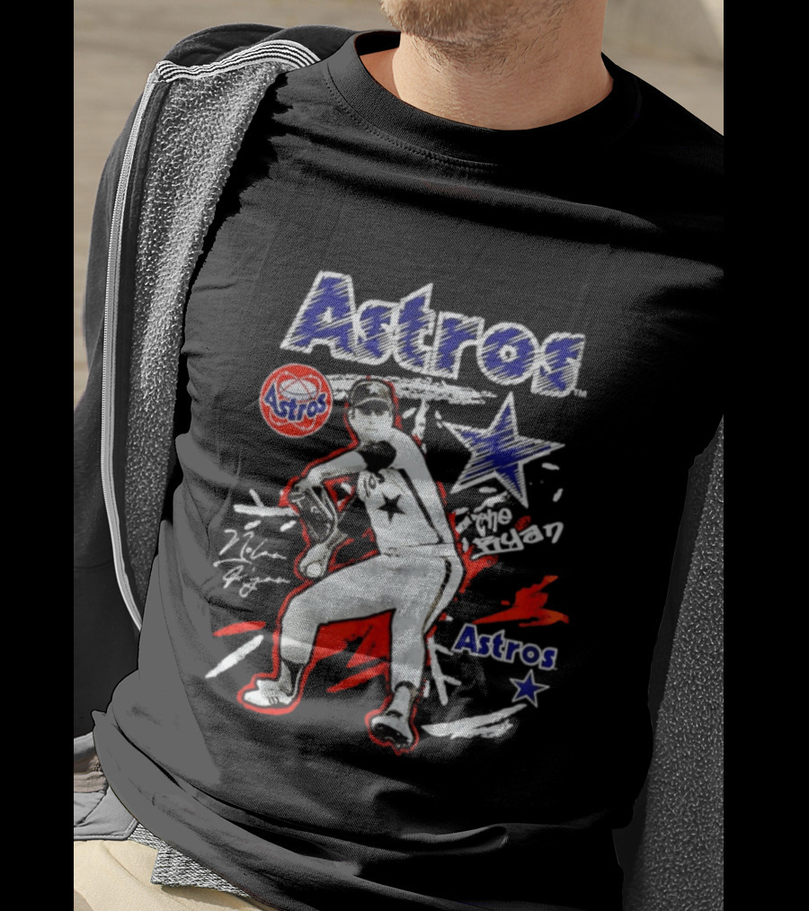 Houston Astros Nolan Ryan Pitching Legend T-Shirt