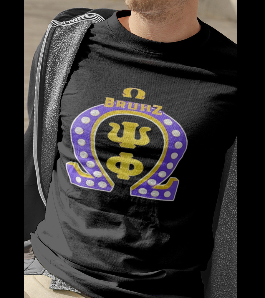 Omega Psi Phi Bruhz Greek Letters T-Shirt