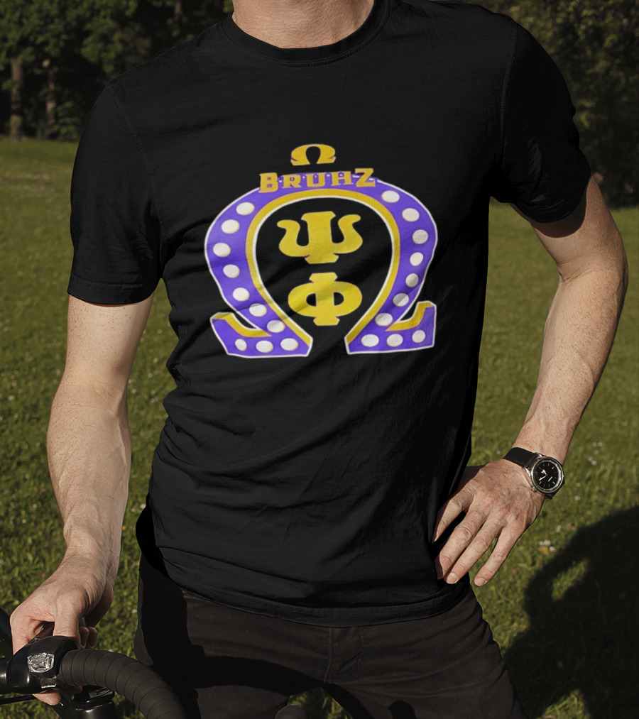 Omega Psi Phi Bruhz Greek Letters T-Shirt