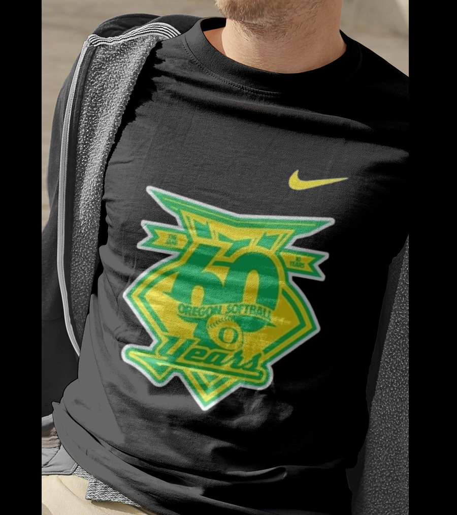 Nike Oregon Softball 60 Years Anniversary T-Shirt