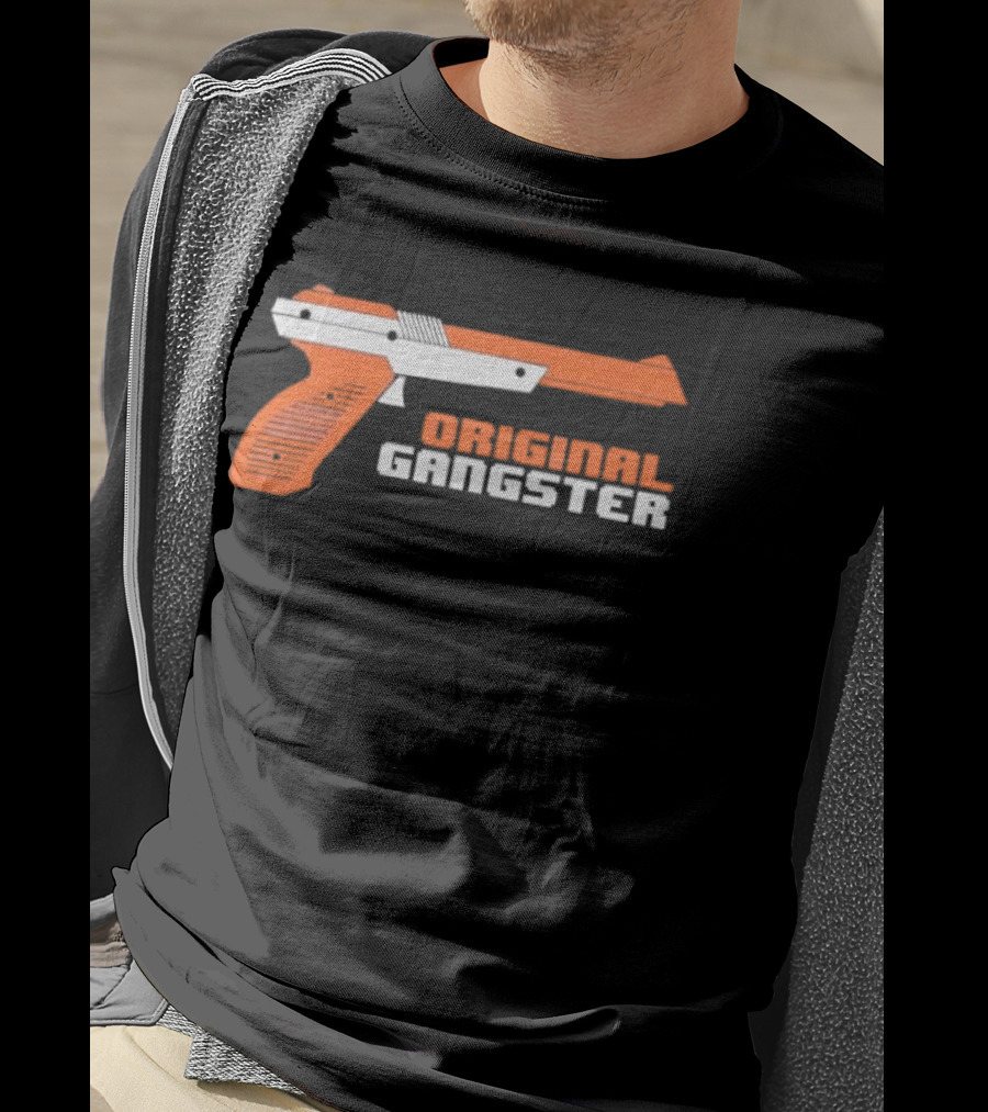 Original Gangster Orange Video Game Zapper Gun T-Shirt