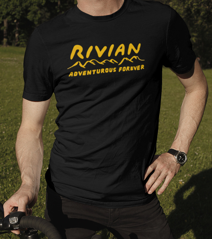 Rivian Adventurous Forever Yellow Mountain T-Shirt