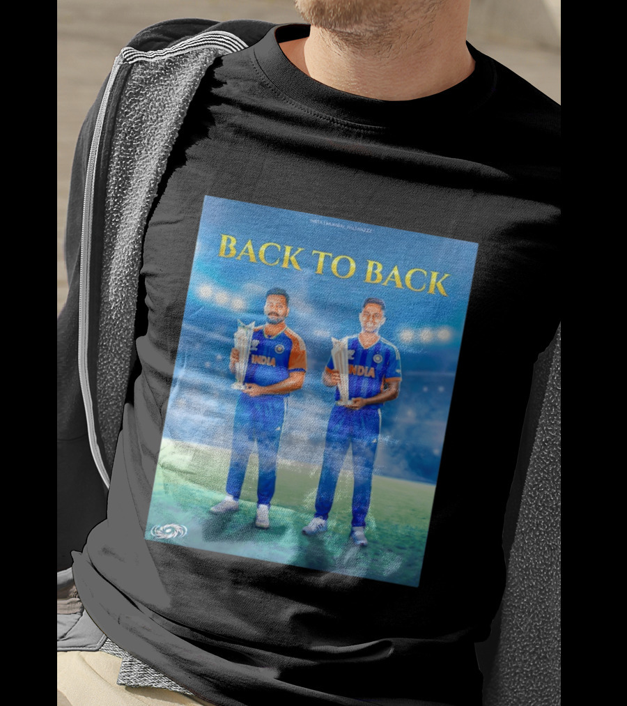 Back To Back India T20 World Cup Rohit Sharma Suryakumar Yadav T-Shirt