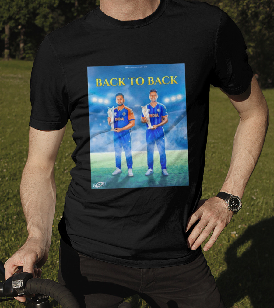 Back To Back India T20 World Cup Rohit Sharma Suryakumar Yadav T-Shirt