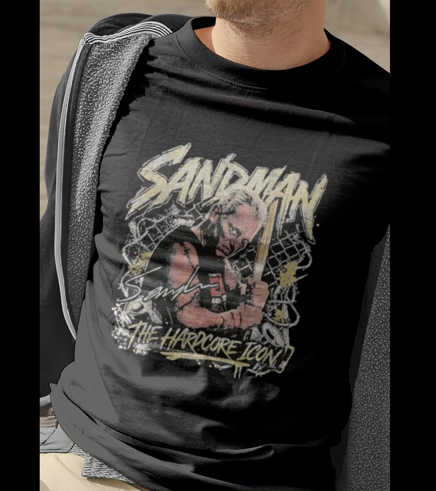 Sandman The Hardcore Icon Pro Wrestler T-Shirt