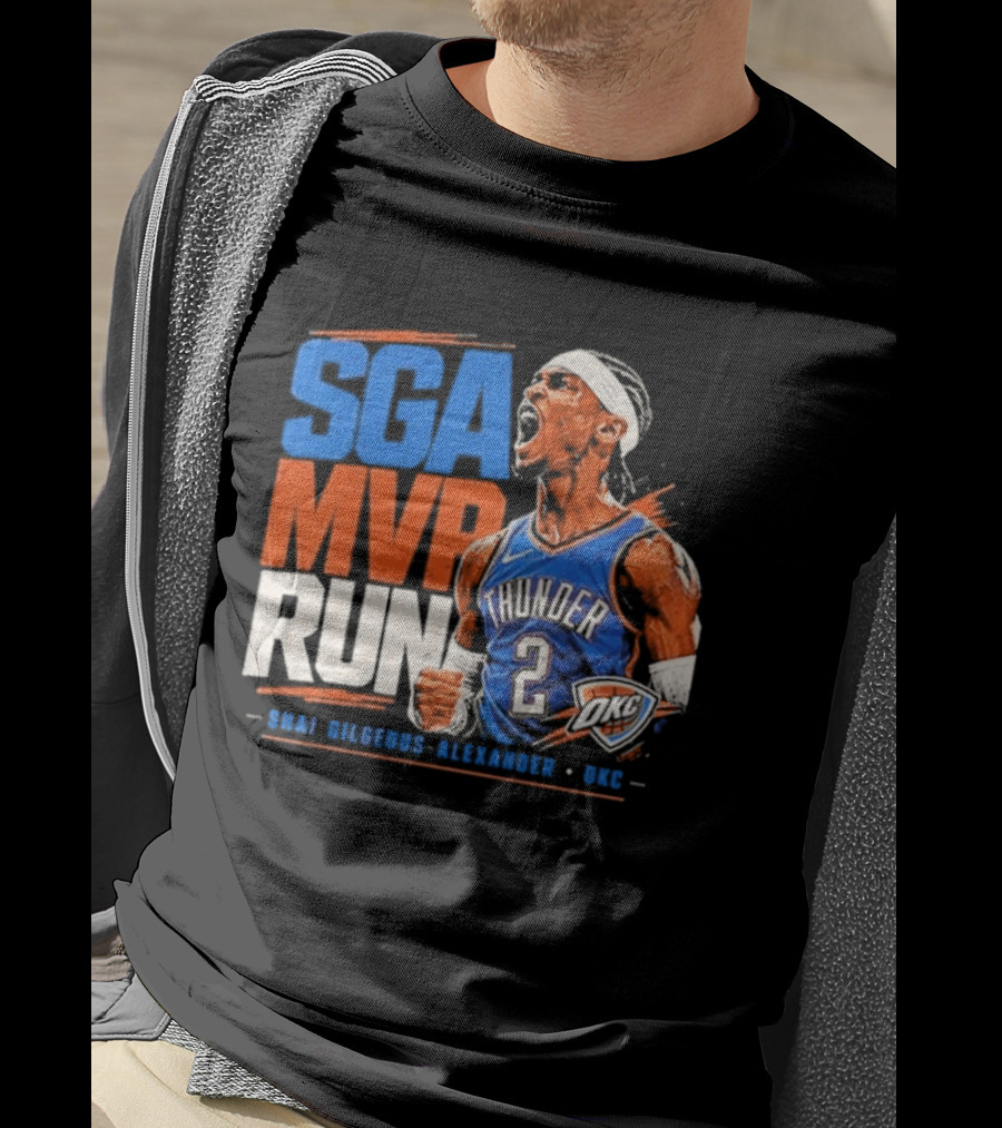 SGA MVP Run Shai Gilgeous Alexander OKC Thunder 2 T-Shirt