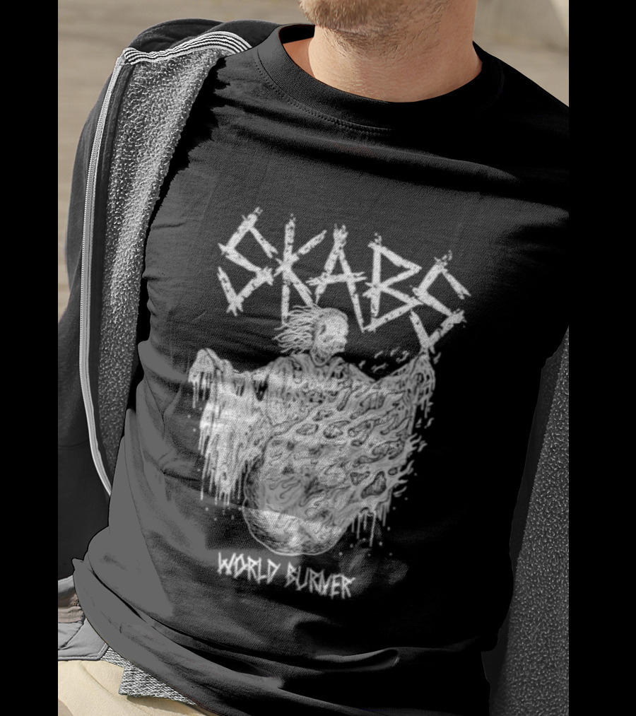 SKABS World Burner Skeleton Phantom Graffiti T-Shirt