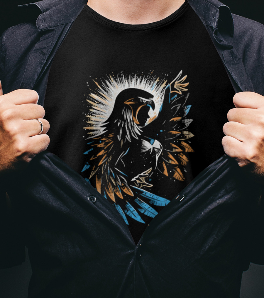 Sorceress Of Castle Grayskull The Falcon Sorceress Bold Colorful Bird T-Shirt