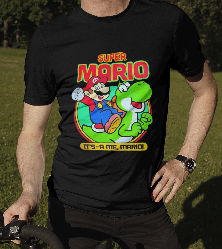 Super Mario Yoshi It's A Me Mario Nostalgic Adventure T-Shirt