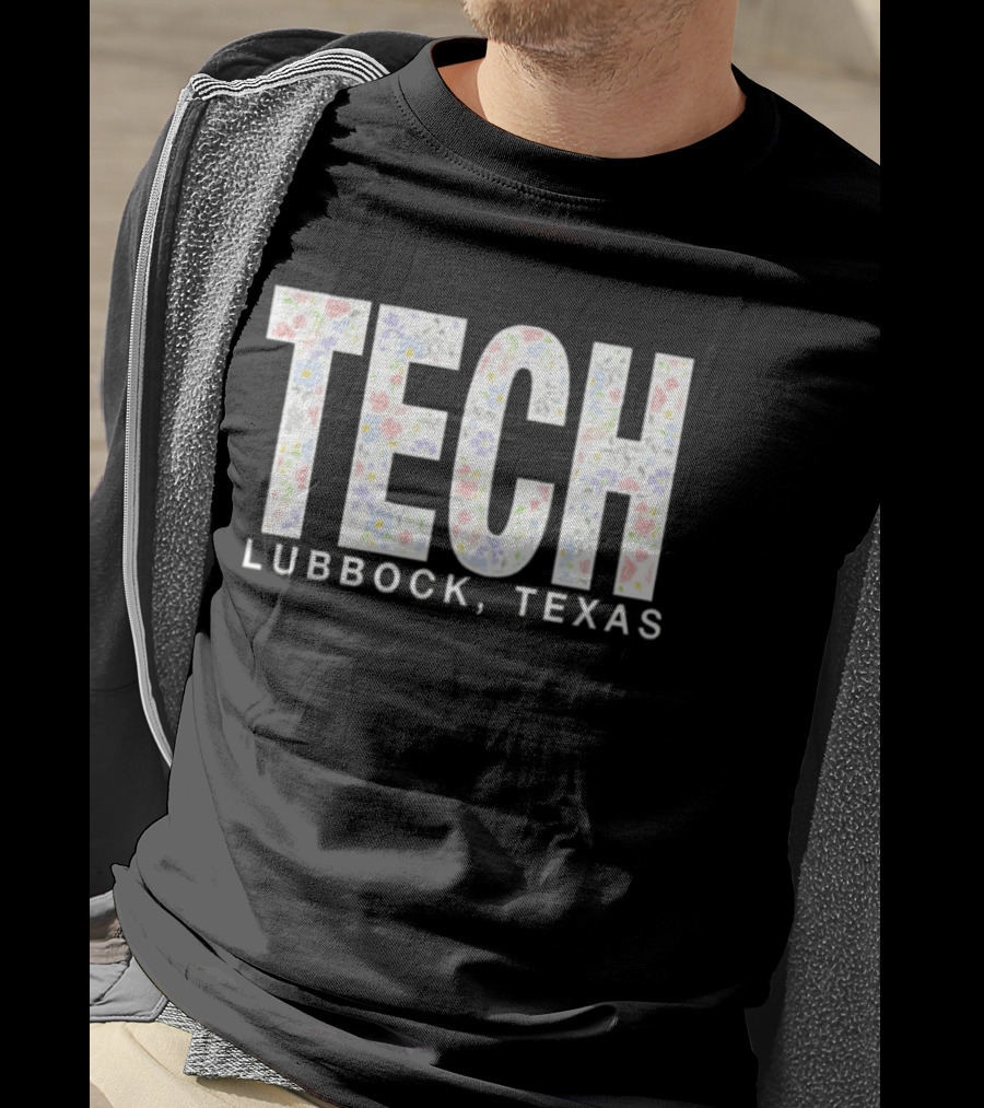 Texas Tech Lubbock Texas Floral Print T-Shirt