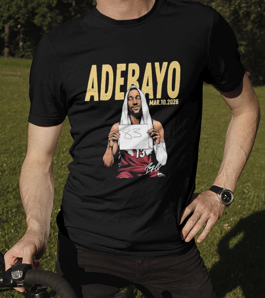 Ultimate Bam Adebayo Career High 83 Miami Basketball March 10 2026 T-Shirt