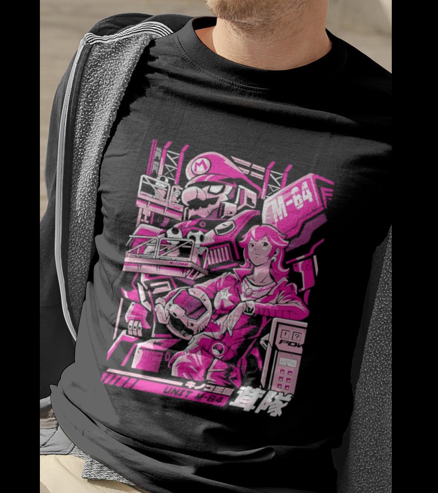 Unit M 64 Mario Mech M 64 Princess Peach T-Shirt