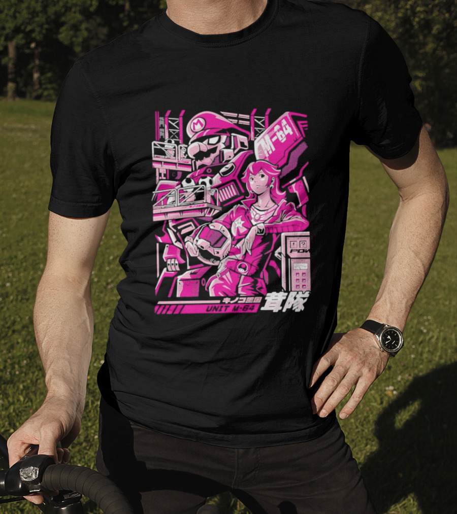 Unit M 64 Mario Mech M 64 Princess Peach T-Shirt