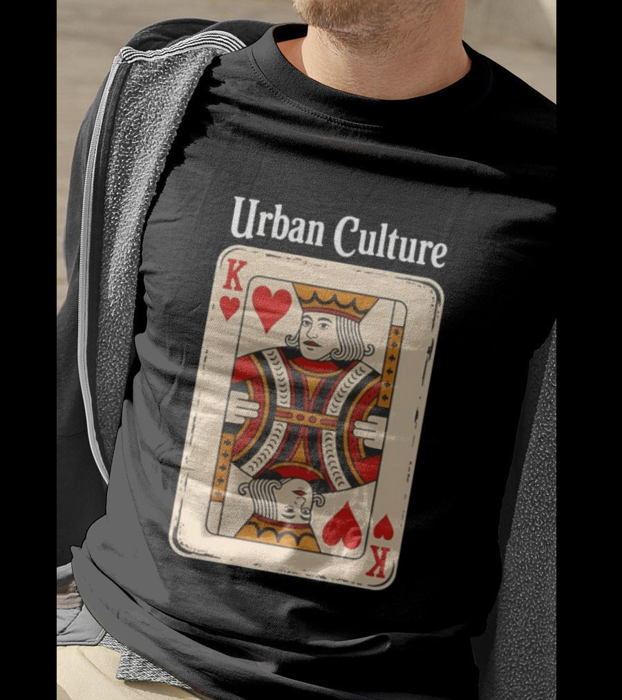 Urban Culture King Of Hearts Card T-Shirt