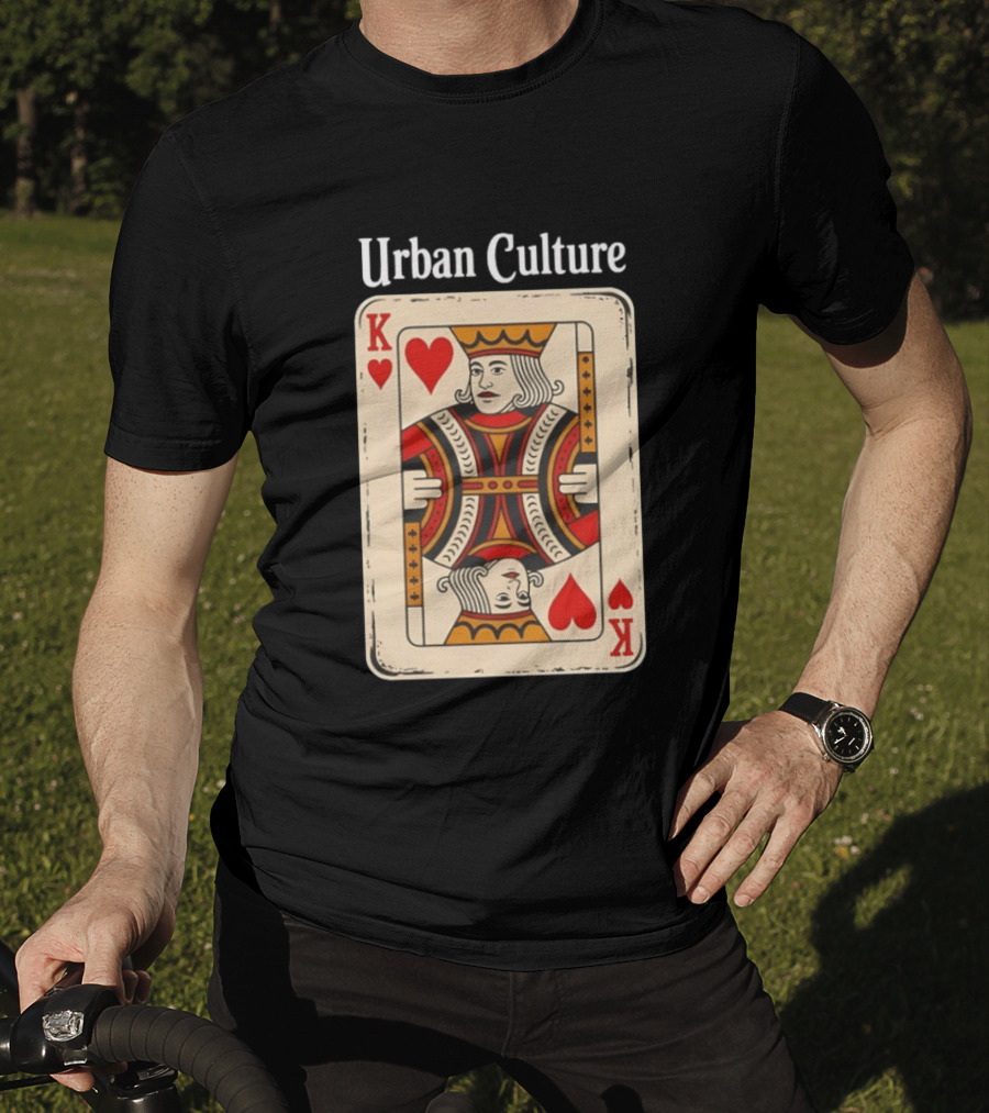 Urban Culture King Of Hearts Card T-Shirt