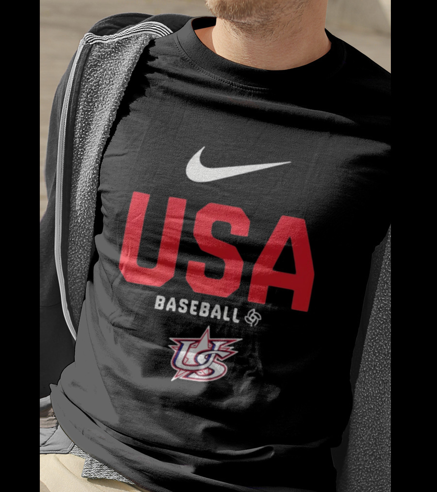 USA Baseball Nike Logo Team USA Sports Fan T-Shirt