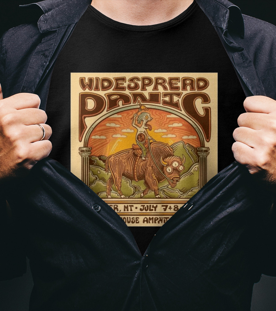 Widespread Panic KettleHouse Amphitheater Bonner MT July 7 8 2026 T-Shirt