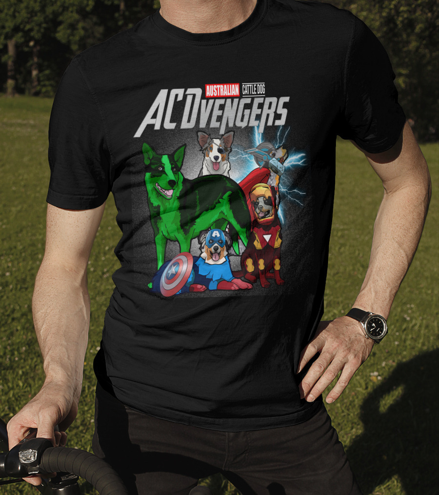 Australian Cattle Dog ACvengers Hero Pups T-Shirt