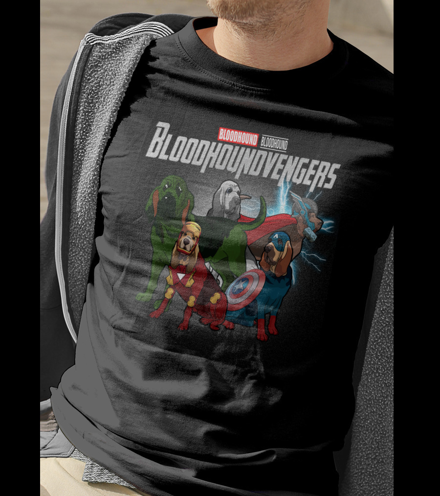 Bloodhound Bloodhoundvengers Superhero Dogs T-Shirt