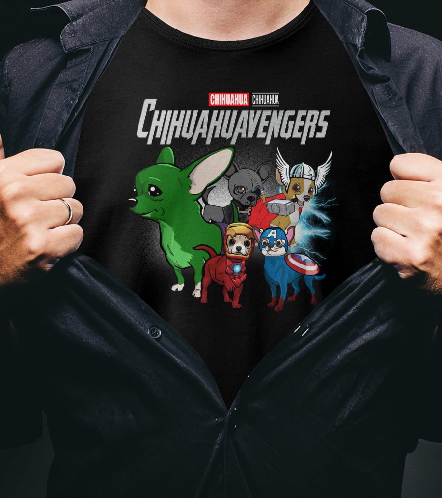 Chihuahua Chihuahuavengers Avengers Hero Dogs T-Shirt