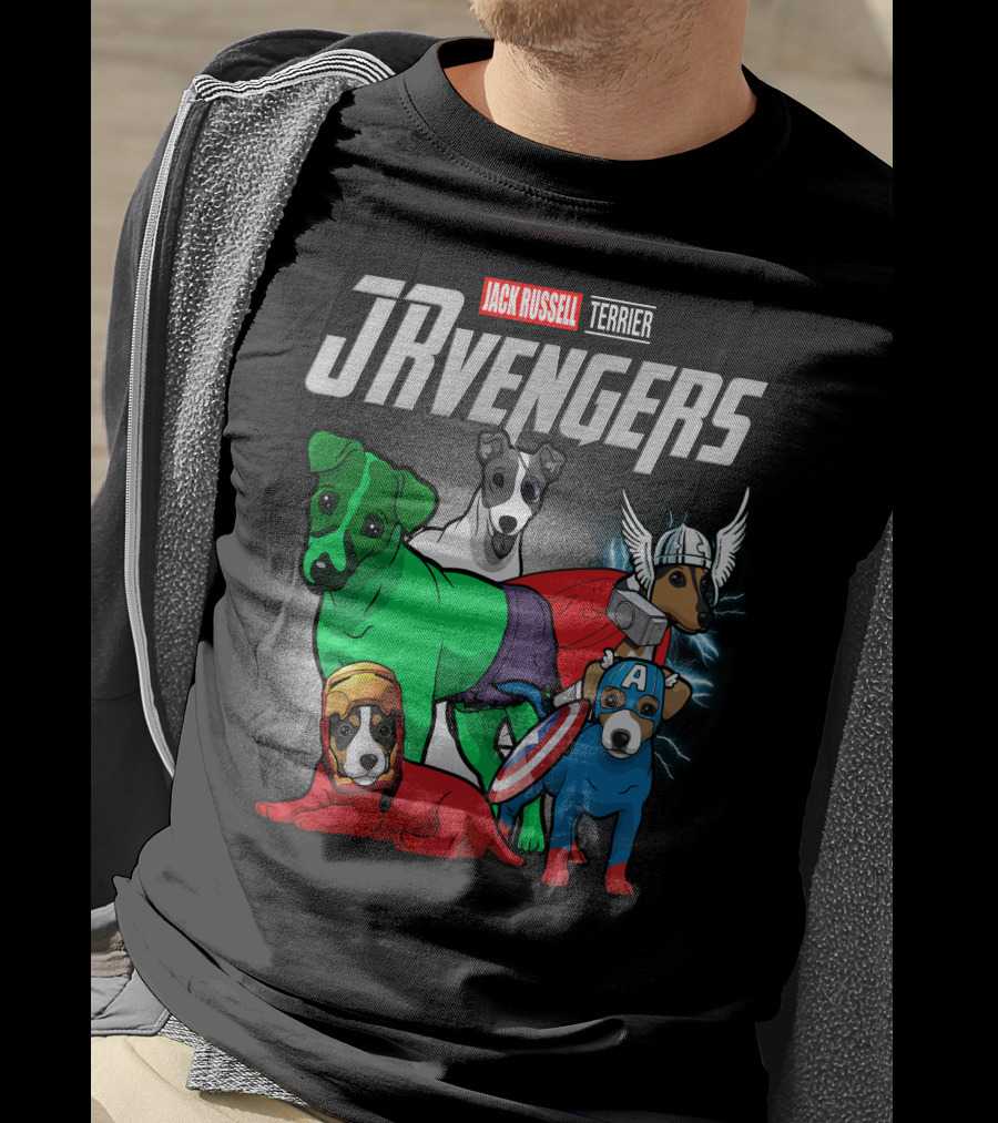Jack Russell Terrier JRvengers Avengers Dog Costumes T-Shirt