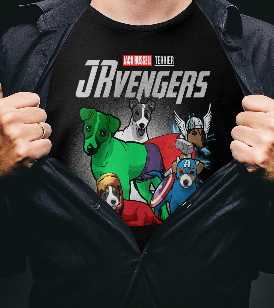 Jack Russell Terrier JRvengers Avengers Dog Costumes T-Shirt
