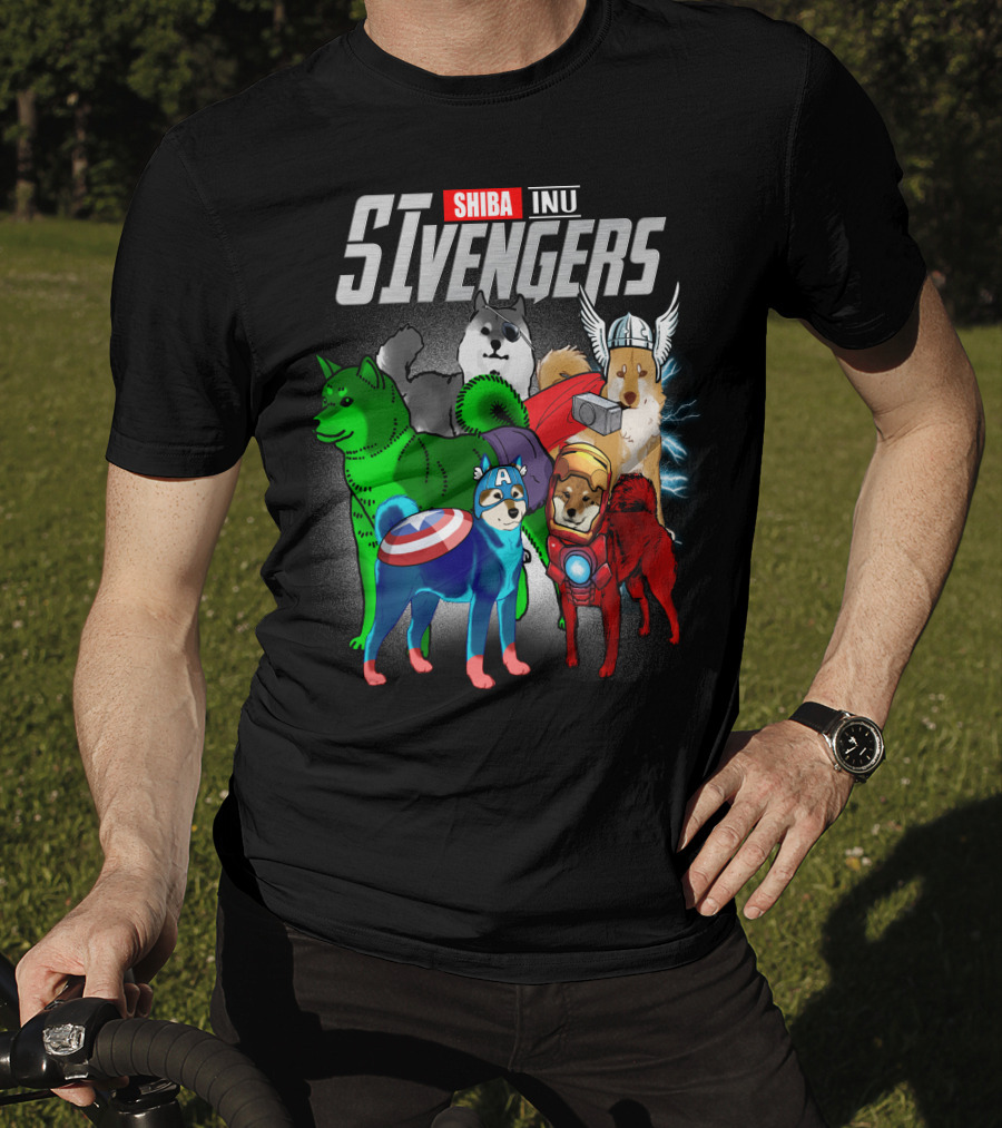 Shiba Inu SIvengers Dog Heroes Avengers T-Shirt