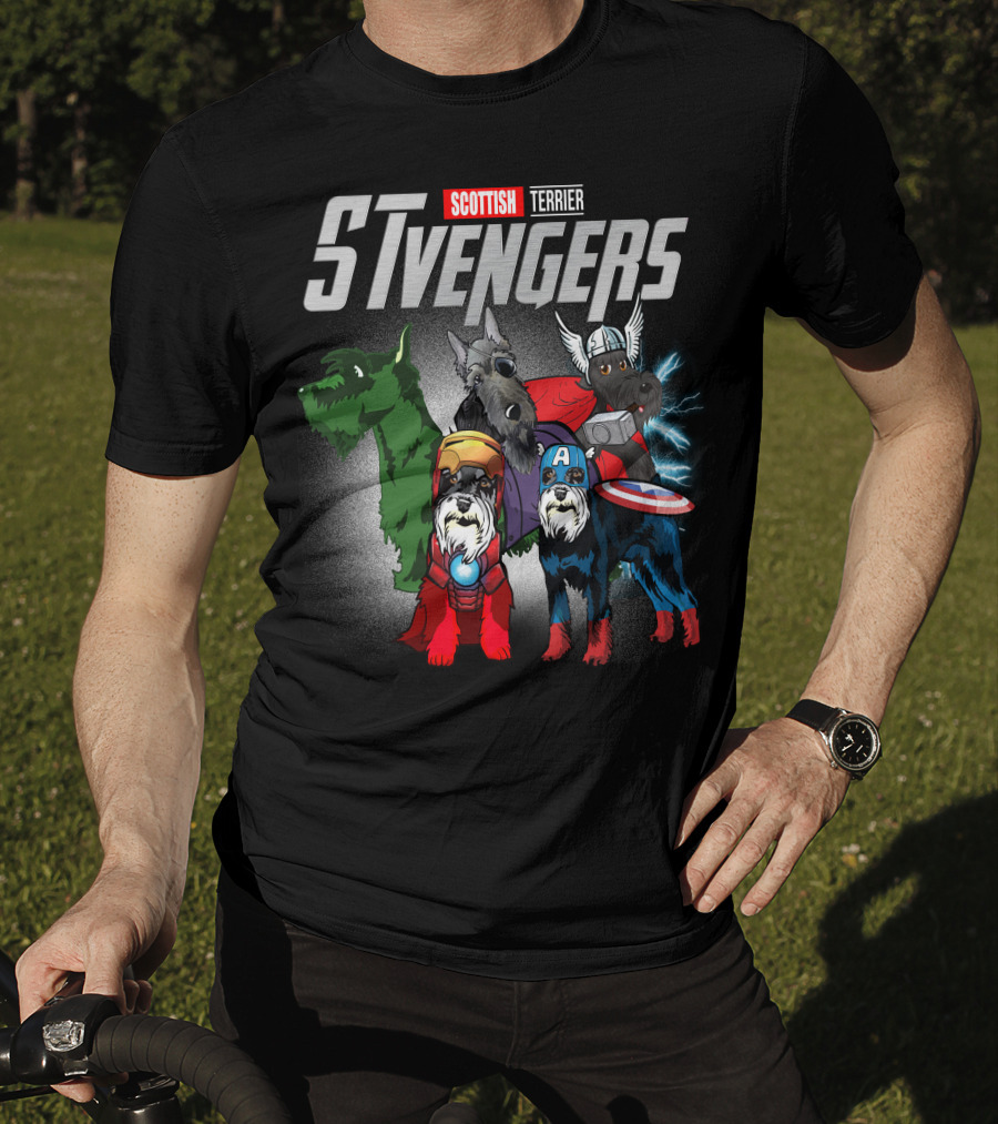 Scottish Terrier STvengers Assemble Heroes T-Shirt