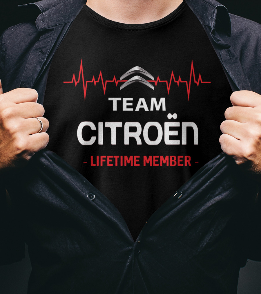 Team Citroën Lifetime Member Heartbeat T-Shirt