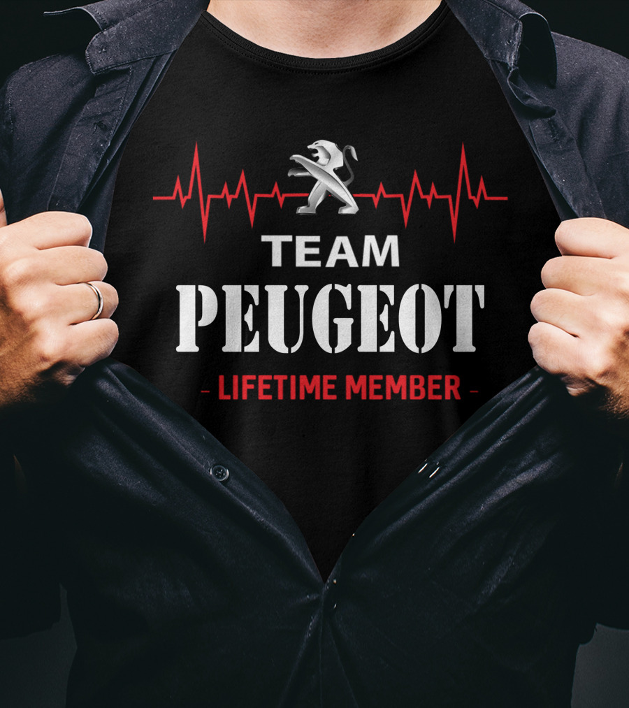Team Peugeot Lifetime Member Heartbeat T-Shirt