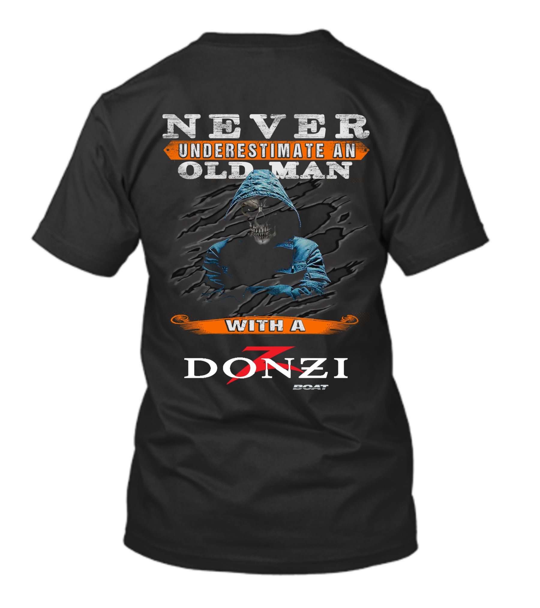 Never Underestimate An Old Man With A Donzi Boat T-Shirt